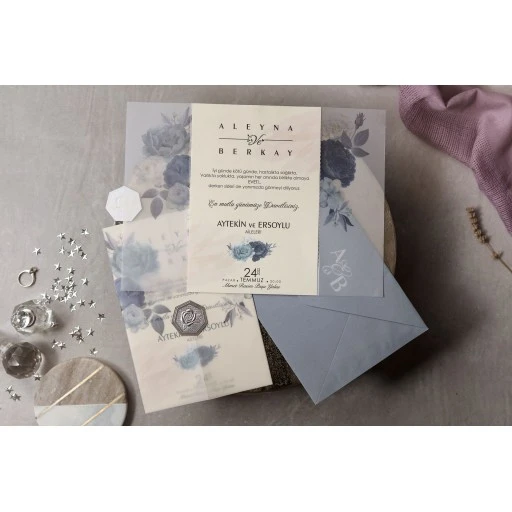 İklim Wedding Davetiye 8438