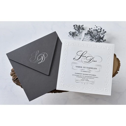 Lüks Davetiye Erdem Butiqline Davetiye 1116