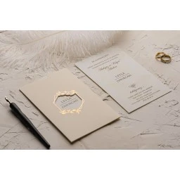 Nikan Nişan Düşün Altın Yaldızlı Davetiyeerdem Ekonom Davetiye 9154