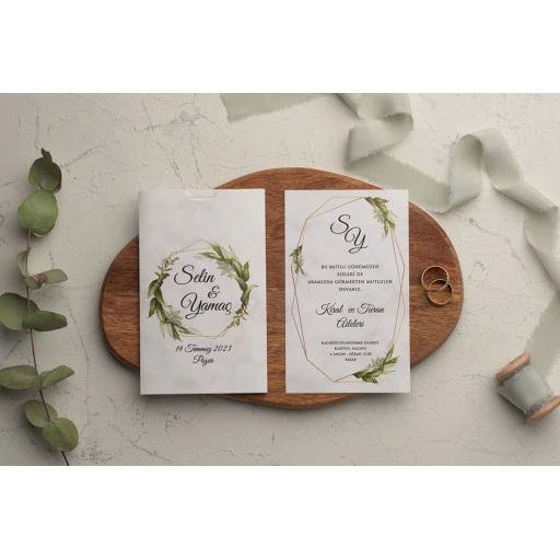 Ekonomik Düğün Davetiyesi Erdem Ekonom Davetiye 9182