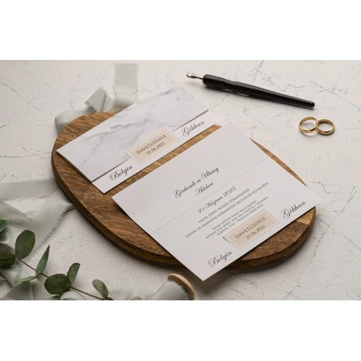 Ekonomik Düğün Davetiyesi Erdem Ekonom Davetiye 9244