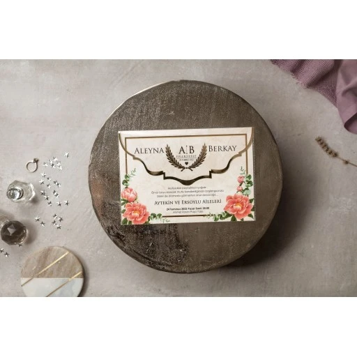 Lüks Nikah Davetiyesi Modeli İklim Wedding Davetiye 8431
