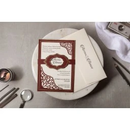 Lüks Modern Davetiye Modeli İklim Wedding Davetiye 8392