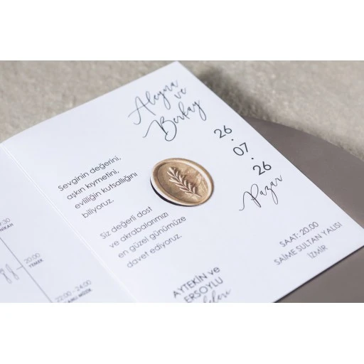 Düğün Davetiyesi Fenomen Davetiye 7102
