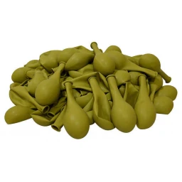 Balon Düz 12 inç Zeytin Yeşili 100'lü Yeni