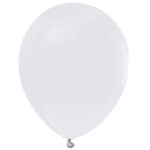 Balon Düz 5 inç Beyaz 100'lü