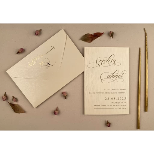 Düğün Davetiyesi Ela Elit Davetiye 12279