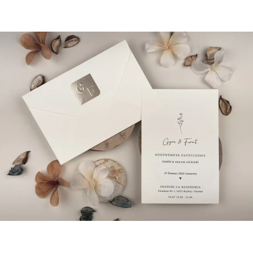 Düğün Davetiyesi Ela Elit Davetiye 13314