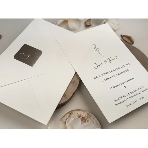 Düğün Davetiyesi Ela Elit Davetiye 13314