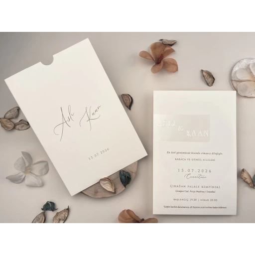 Düğün Davetiyesi Ela Elit Davetiye 13320