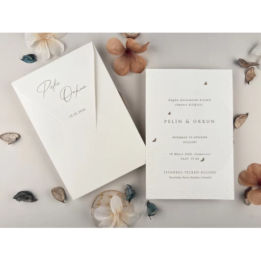 Düğün Davetiyesi Ela Elit Davetiye 13326