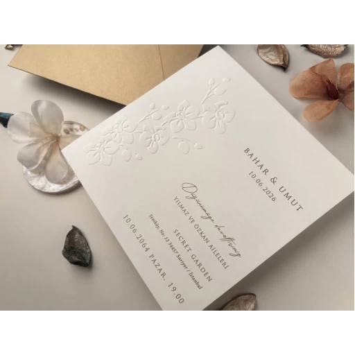 Düğün Davetiyesi Ela Elit Davetiye 13330