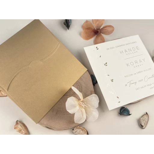 Düğün Davetiyesi Ela Elit Davetiye 13311