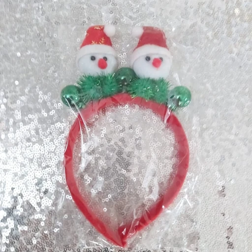 Noel Baballı Kırmızı Yılbaşı Taçı