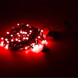 Yılbaşı Gün Işığı Led Işık Eklemeli 80 Ampul Fonksiyonlu Kırmızı