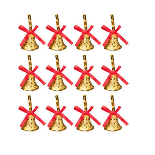 Yılbaşı Çam Ağacı Süsleme Çanı 12'li