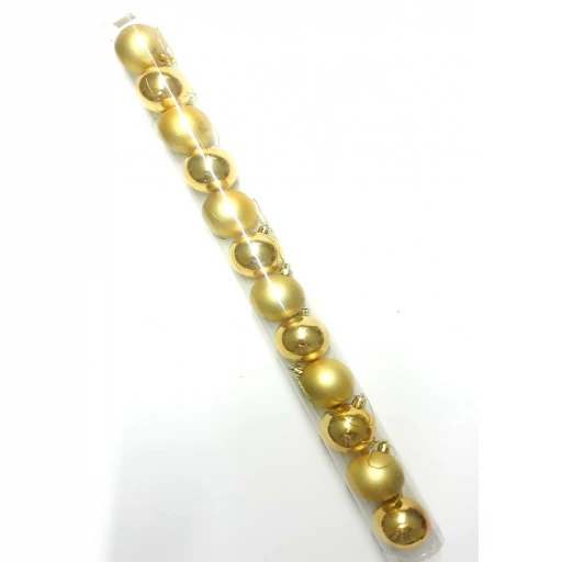 3 cm 12 Li Gold Boru Top Yılbaşı Ağaç Süsleri
