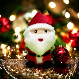 Yılbaşı Hediyesi, Yılbaşı Süsü Peluş Noel Baba 25 cm