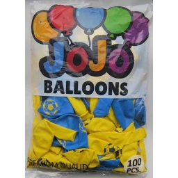 Balon Futbol Baskılı Sarı Lacivert 100'lü