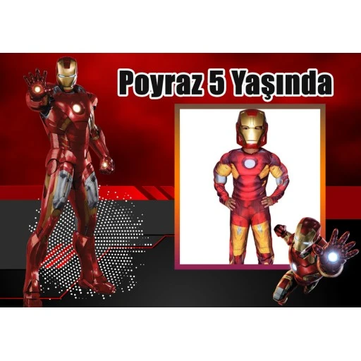 İron Man Fotoğraflı Afiş Hdts182