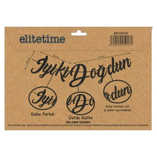 Flama İyiki Doğdun Metalize Gümüş