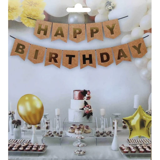 Flama Happy Bırthday Set Naturel Kraft