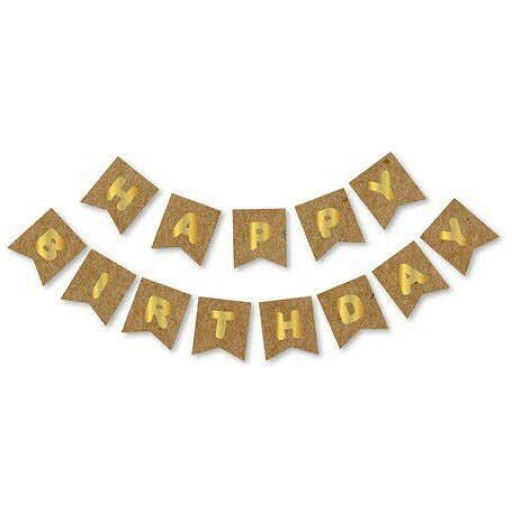 Flama Happy Bırthday Set Naturel Kraft