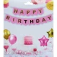 Flama Happy Bırthday Set Pembe