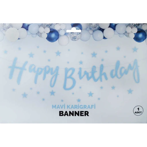 FLAMA HAPPY BRITHDAY MAVİ PK:1 