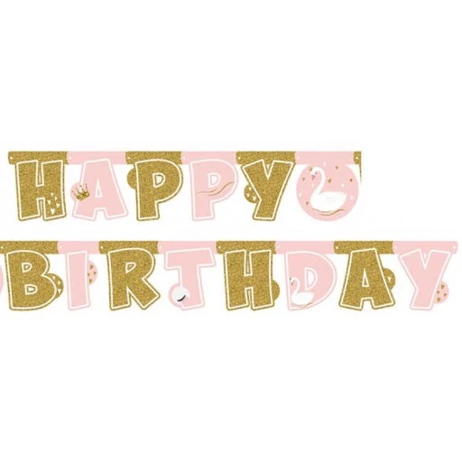 Flama Kuğu Happy Bırthday Set