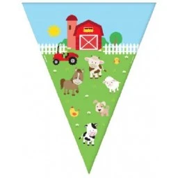 Flama Üçgen Bayrak Çiftlik Hayvanları Set