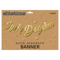 FLAMA İYİKİ DOĞDUN METALİZE ALTIN PK:1