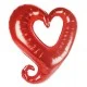 Folyo Balon Kalp Ortası Boş Kırmızı 18 inç P1