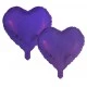 Folyo Balon Kalpli Mor 10 inç 2'li