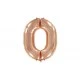Folyo Balon Rakam 0 Rose Gold 32 inç