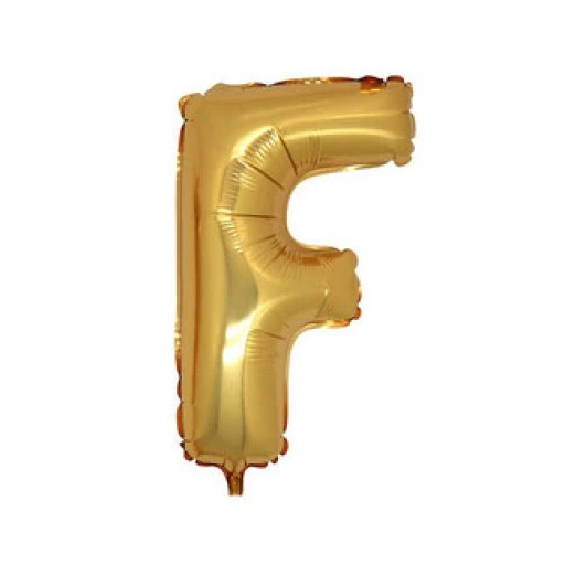 Folyo Balon Harf F Altın 16 inç(40cm)