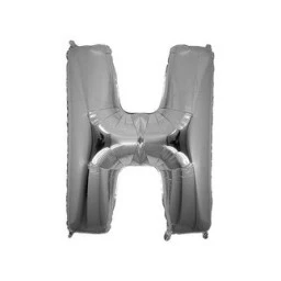 Folyo Balon Harf H Gümüş 16 inç(40cm)