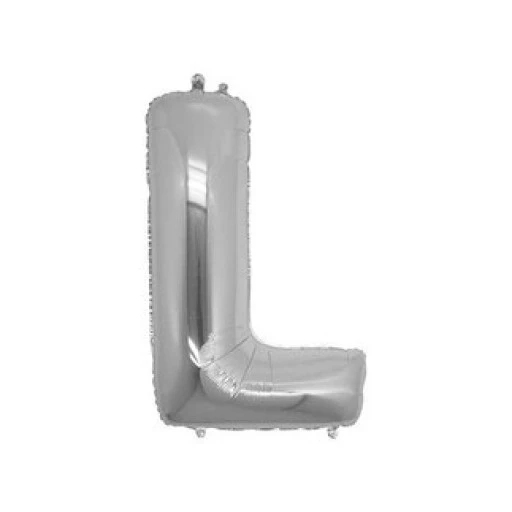Folyo Balon Harf L Gümüş 16 inç(40cm)