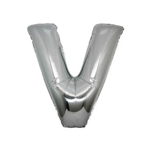 Folyo Balon Harf V Gümüş 16 inç(40cm)