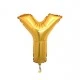 Folyo Balon Harf Y Altın 16 inç(40cm)