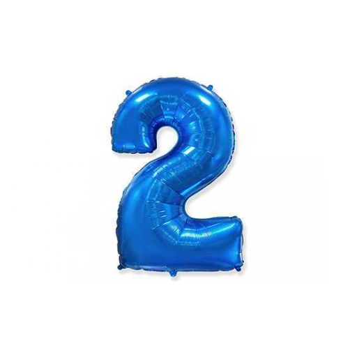 Folyo Balon İspanya Malı 2 Mavi 32 inç