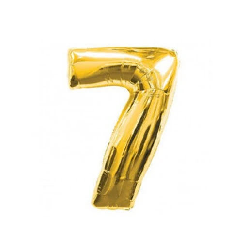 Folyo Balon Rakam 7 Altın 16 inç(40cm)