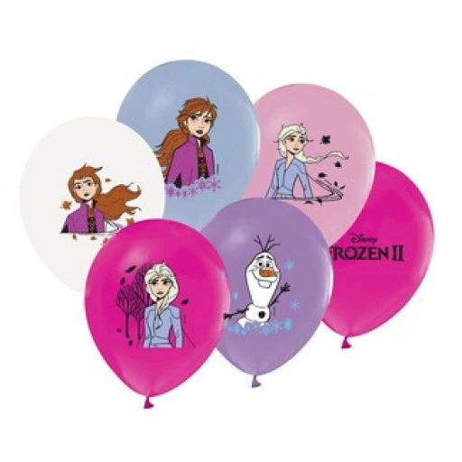 Balon Baskılı Lisanslı 12 inç 4+1 Frozen 50'li