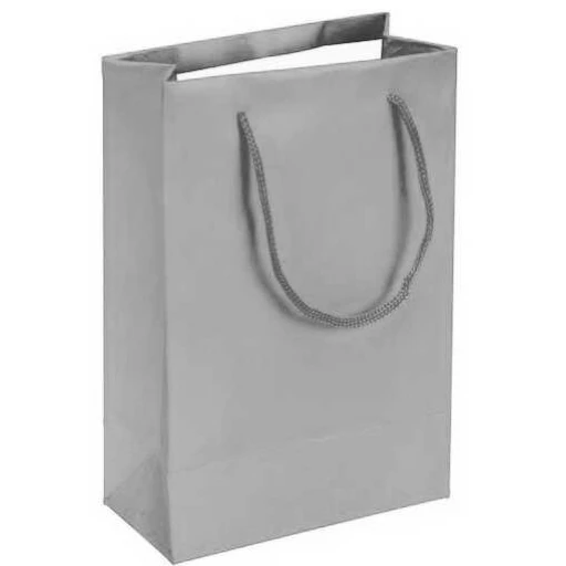 Çanta Karton Gümüş 11x17 cm 25'li
