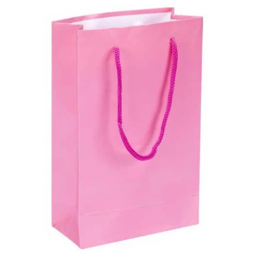 Çanta Karton Pembe 11x17 cm 25'li