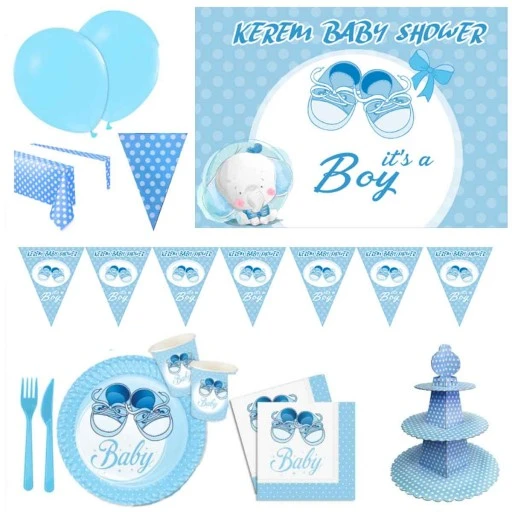Hastane Odası Baby Shower Afiş Hediyeli Set Hdts114