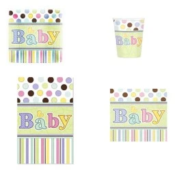 Hoşgeldin Bebeğim Baby Tıny Bundle Baby Shower Süsleme Seti 8 Kişilik