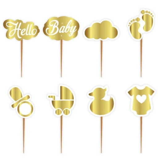 Hello Baby Kürdan Pasta Süsü 8'lı