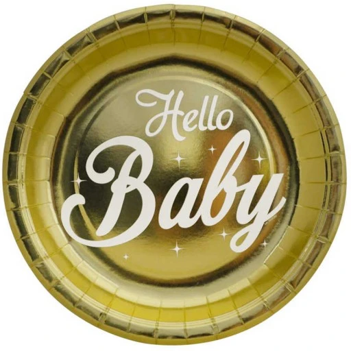 Hello Baby Tabak Metalize 23 cm 6'lı