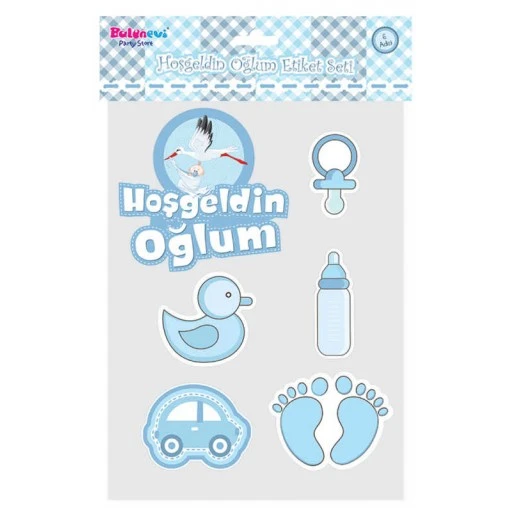 Hoşgeldin Oğlum Stıcker Set